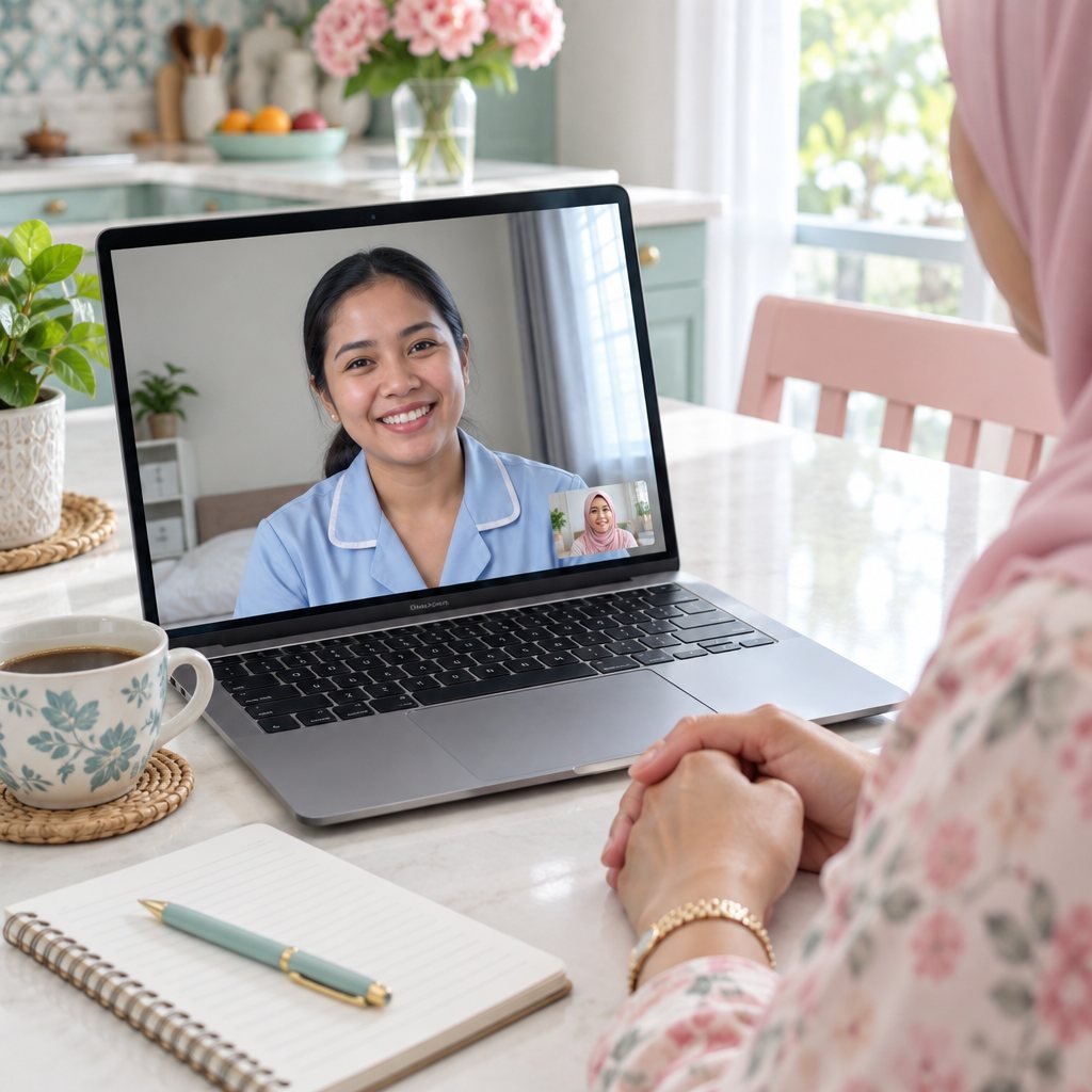 Video interview with a helper candidate